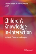 Cover: Children's Knowledge-in-Interaction - Springer
