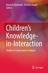 Enlarge image Cover: Children's Knowledge-in-Interaction - Springer