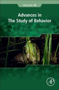 Cover: Advances in the Study of Behavior - Academic Press