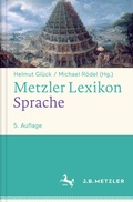 Cover: Metzler Lexikon Sprache - J.B. Metzler