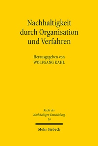 Abbildung von: Nachhaltigkeit durch Organisation und Verfahren - Mohr Siebeck