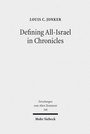 Cover: Defining All-Israel in Chronicles - Mohr Siebeck