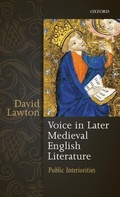 Cover: Voice in Later Medieval English Literature - Oxford University Press