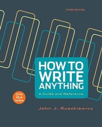 Enlarge image Cover: How to Write Anything with 2016 MLA Update - Bedford Books