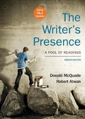 Cover: The Writer's Presence with 2016 MLA Update - Bedford Books