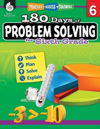 Enlarge image Cover: 180 Days (TM): Problem Solving for Sixth Grade - Shell Educational Publishing