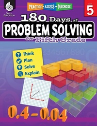 Enlarge image Cover: 180 Days (TM): Problem Solving for Fifth Grade - Shell Educational Publishing