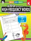 Cover: 180 Days (TM): High-Frequency Words for Kindergarten - Shell Educational Publishing