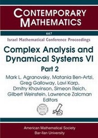 Abbildung von: Complex Analysis and Dynamical Systems VI - American Mathematical Society