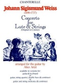 Cover: Johann Sigismun Weiss: Concerto in D Minor for Lute and Strings - Chanterelle