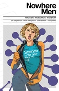 Cover: Nowhere Men Volume 1: Fates Worse Than Death (Teal Shirt) - Image Comics