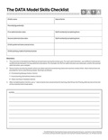 Cover: The DATA Model Skills Checklist - Brookes Publishing Co