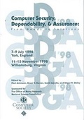 Cover: Computer Security, Dependability and Assurance (Csda '98), 1998 [Postproceedings] - IEEE Computer Society Press,U.S.