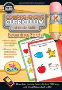 Enlarge image Cover: Comprehensive Curriculum of Basic Skills Learning Cards, Grade K - American Education Publishing