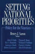 Cover: Setting National Priorities - Brookings Institution