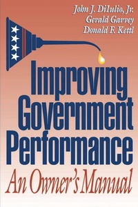 Enlarge image Cover: Improving Government Performance - Brookings Institution