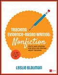 Cover: Teaching Evidence-Based Writing: Nonfiction - Corwin Press Inc