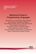 Cover: Behavioral Types in Programming Languages - now publishers Inc
