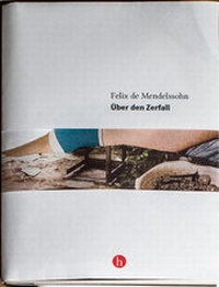 Enlarge image Cover: Über den Zerfall - hochroth