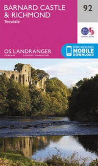 Abbildung von: Barnard Castle and Surrounding Area 2016 - Ordnance Survey