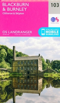 Abbildung von: Blackburn & Burnley, Clitheroe & Skipton - Ordnance Survey