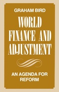 Cover: World Finance and Adjustment - Palgrave Macmillan