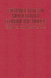 Enlarge image Cover: Exchange Rates in Multicountry Econometric Models - Palgrave Macmillan