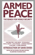 Cover: Armed Peace: The Search for World Security - Palgrave Macmillan