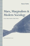 Cover: Marx, Marginalism and Modern Sociology - Palgrave Macmillan