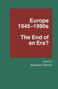 Cover: Europe 1945-1990s - Palgrave Macmillan