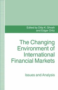 Cover: The Changing Environment of International Financial Markets - Palgrave Macmillan