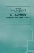 Cover: D. H. Lawrence in Italy and England - Palgrave Macmillan