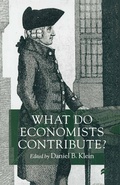 Cover: What Do Economists Contribute? - Palgrave Macmillan