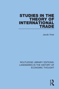 Cover: Studies in the Theory of International Trade - Routledge