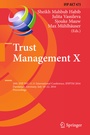 Cover: Trust Management X - Springer