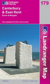 Abbildung von: Canterbury and East Kent, Dover and Margate - Ordnance Survey