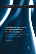 Cover: How Effective Negotiation Management Promotes Multilateral Cooperation - Routledge