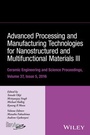 Cover: Advanced Processing and Manufacturing Technologies for Nanostructured and Multifunctional Materials III, Volume 37, Issue 5 - Wiley