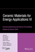 Cover: Ceramic Materials for Energy Applications VI, Volume 37, Issue 6 - Wiley
