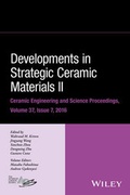 Cover: Developments in Strategic Ceramic Materials II - Wiley