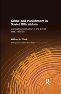 Cover: Crime and Punishment in Soviet Officialdom - Routledge
