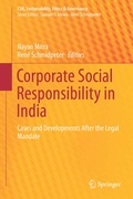 Cover: Corporate Social Responsibility in India - Springer