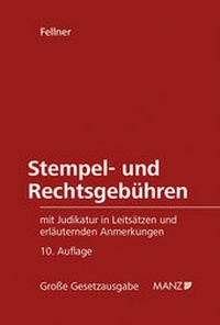 Abbildung von: Stempel- und Rechtsgebühren - Manz