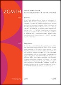 Cover: ZGMTH - Zeitschrift der Gesellschaft f&uuml;r Musiktheorie, 10. Jahrgang 2013 - Georg Olms Verlag