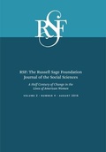 Cover: Rsf: The Russell Sage Foundation Journal of the Social Sciences - Russell Sage Foundation