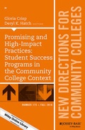 Cover: Promising and High-Impact Practices: Student Success Programs in the Community College Context - Wiley