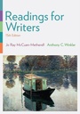 Cover: Readings for Writers (with 2016 MLA Update Card) - Wadsworth Publishing Co Inc