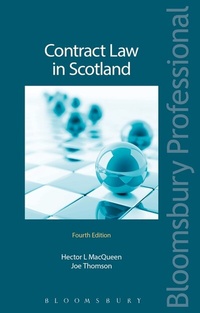 Abbildung von: Contract Law in Scotland - Bloomsbury Professional