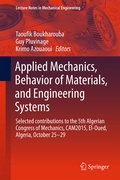 Cover: Applied Mechanics, Behavior of Materials, and Engineering Systems - Springer