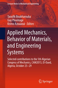 Enlarge image Cover: Applied Mechanics, Behavior of Materials, and Engineering Systems - Springer